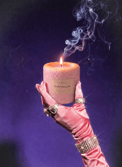 CANDY MALLOW Scented Candle - Edible Fragrance - DOLCE NUDE