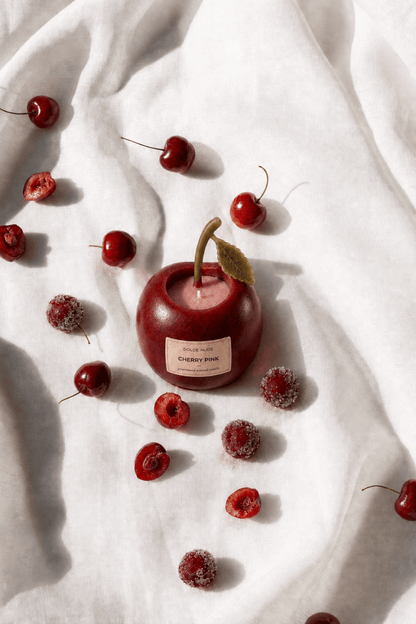CHERRY PINK Scented Candle - Edible Fragrance - DOLCE NUDE
