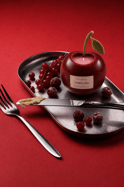 CHERRY PINK Scented Candle - Edible Fragrance - DOLCE NUDE