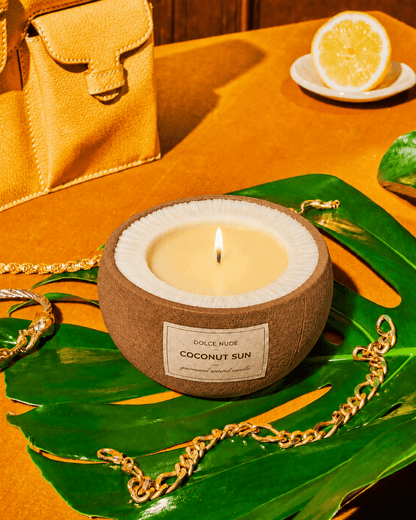 COCONUT SUN Scented Candle - Edible Fragrance - DOLCE NUDE