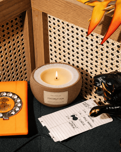 COCONUT SUN Scented Candle - Edible Fragrance - DOLCE NUDE