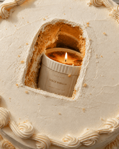 DOLCE VANILLIA Scented Candle - Edible Fragrance - DOLCE NUDE