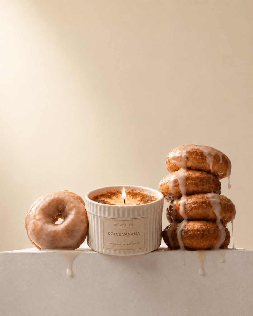 DOLCE VANILLIA Scented Candle - Edible Fragrance - DOLCE NUDE